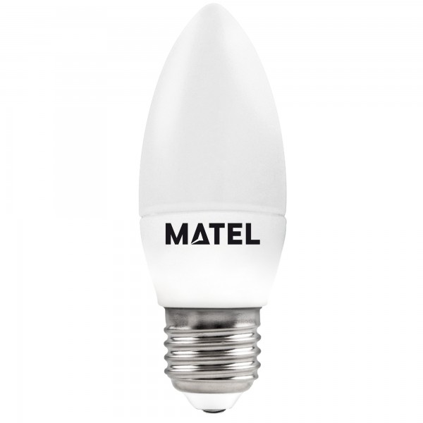 Bomb.led vela e27  8w.fria (caja de 10 unidades)