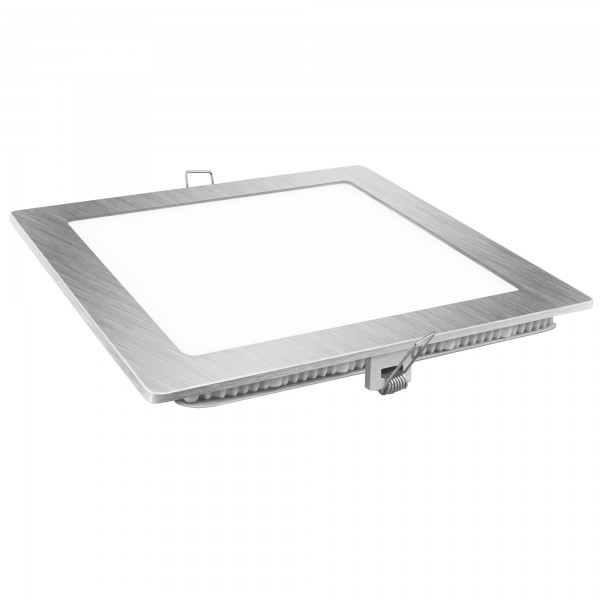 Downlight led cuadrado plata  3w.neutra
