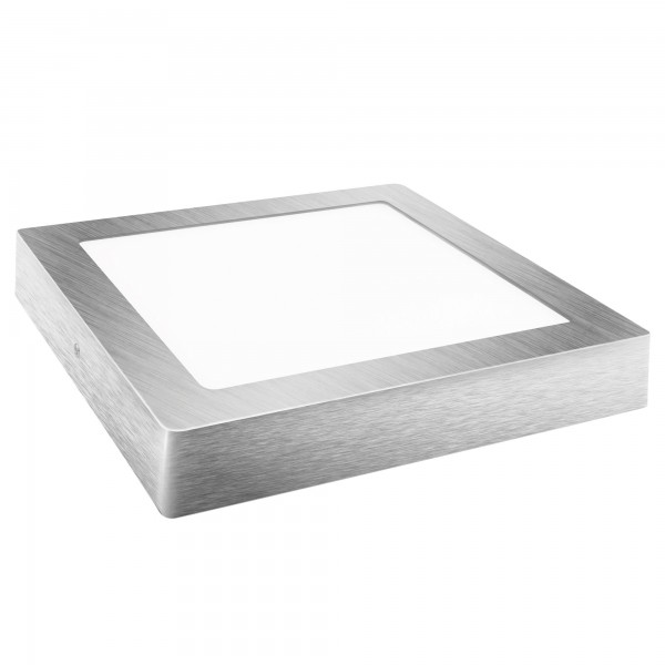 Downlight led superf.cuadr.plata 18w.fri