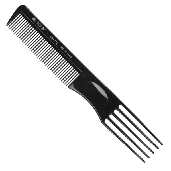 Eurostil ahuecador negro negro peine 5 puas 1un