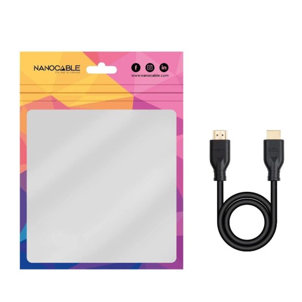 Nanocable cable hdmi v2.0 4k@60hz 18gbps ccs 3 m