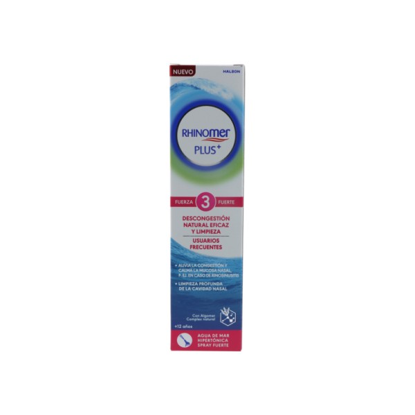 Rhinomer Plus Spray Nasal Agua de Mar con Eucalipto Fuerza 3 135 ml