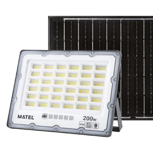 Proyector led solar ip65 gris 200w.3cct