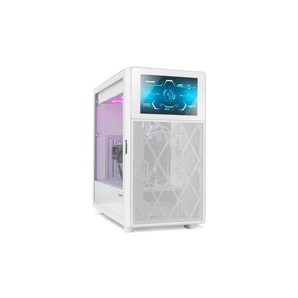 Nox semitorre hummer biospantalla lcd 8" blanco