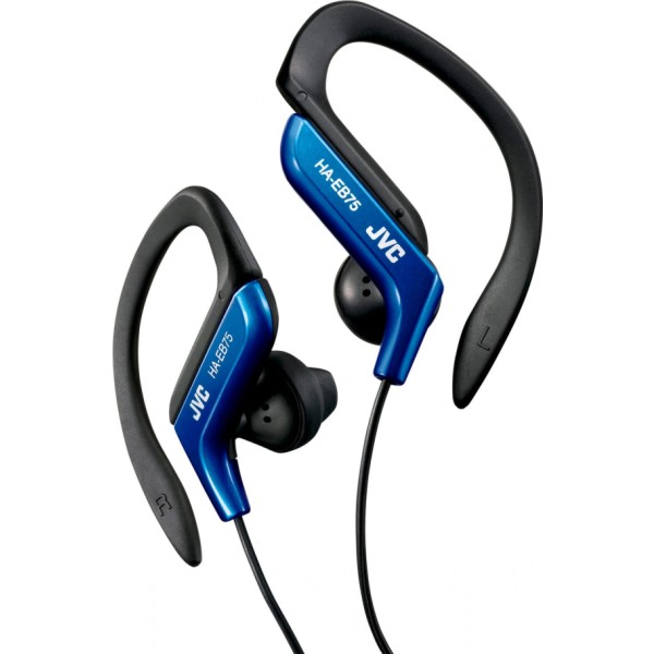 Jvc ha-eb75 blue / auriculares deportivos con gancho de sujeción ajustable