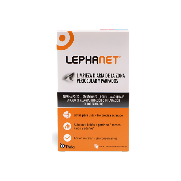 Lephanet Toallitas Estériles Higiene Párpados y Pestañas 12 Unidades